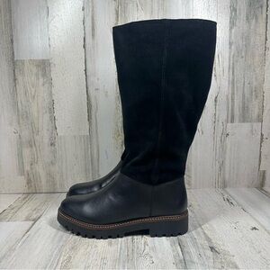 NEW Caslon Mimmo Water Resistant Black Suede Faux Fur Lined Winter Boots #1394